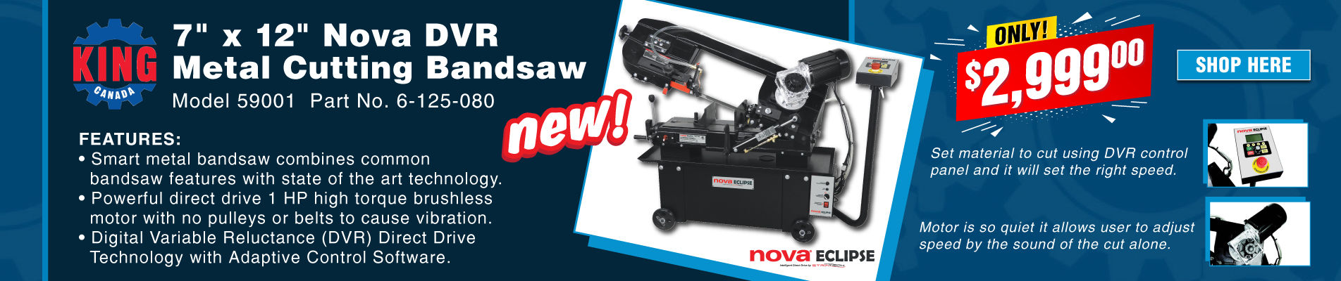 King Industrial Nova Bandsaws Are Here