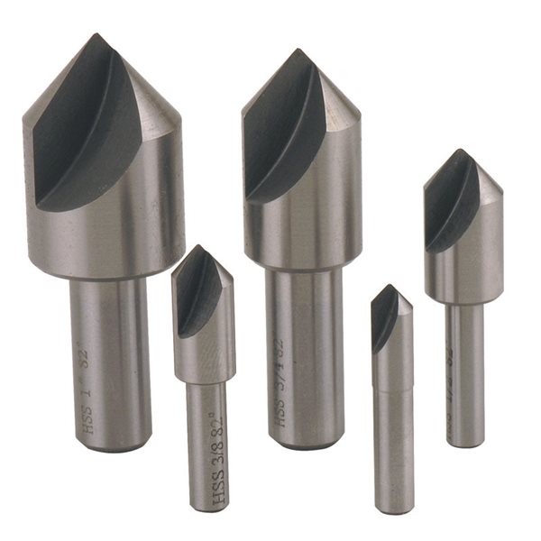 1/2 Diameter 82 Degrees F&D Tool Company 26412-X114 Single Flute Countersinks High Speed Steel 