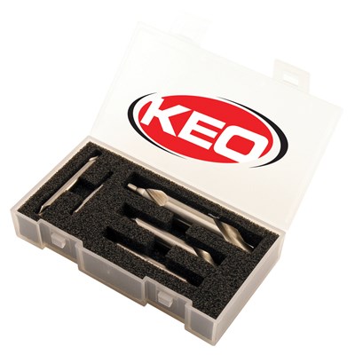 KEO #1-5 60 DEG CENTER DRILL SET PLASTIC