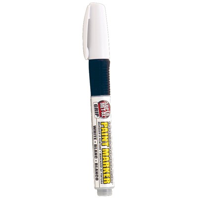 WHITE PUMP PAINT MARKER WITH FIBER TIP