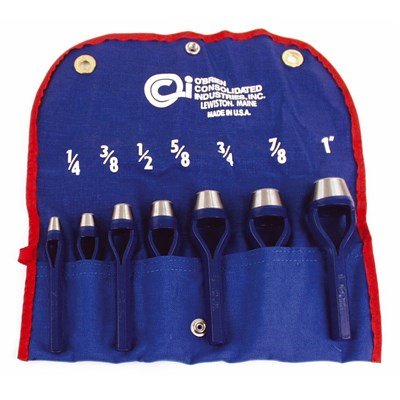 7 PC. OBRIEN ARCH PUNCH SET IN POUCH