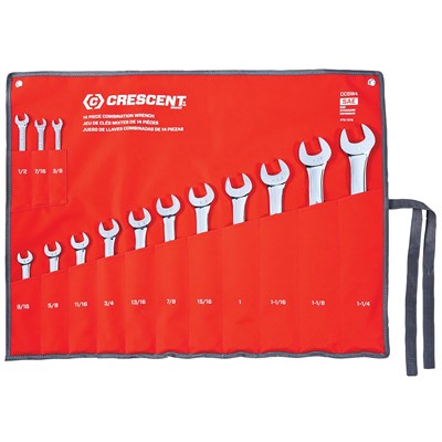 CRESCENT 14PC COMBO WRENCH SET SAE