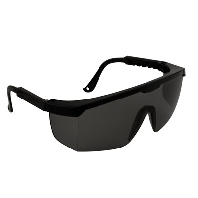 BOUTON SAFETY GLASSES BLK/GRAY POLY PLUS