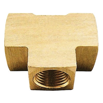 COILHOSE TEE 3/8 FPT BRASS PIPE FITTING