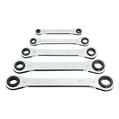 LANG 5PC LATCH ON RATCHET BOX WRENCH SET
