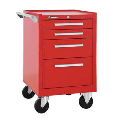KENNEDY 21IN 4-DRAWER ROLLER CABINET RED