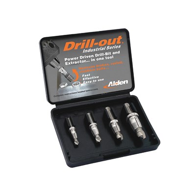 DRILL-OUT 4PC 1/4-1/2IN. EXTRACTOR KIT