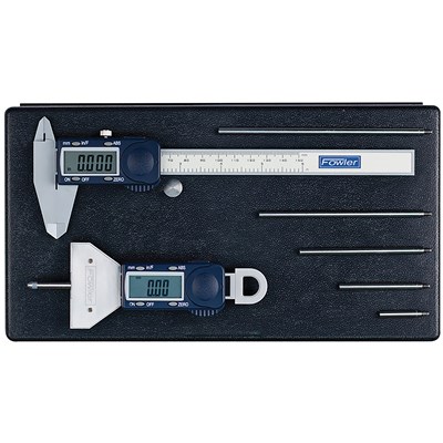FOWLER XTRA-VALUE DEPTH GAGE&POLYCAL KIT