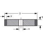 NORTON 6X.035X 1.1/4 DIAMOND WHEEL