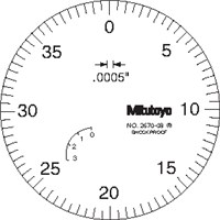 MITUTOYO .01-10MM LUG BACK DIAL INDICATO