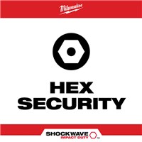 MILWAUKEE 7PC 1" HEX SECURITY BIT SET