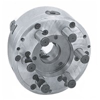 BISON 8IN. D1-5 3-JAW STEEL LATHE CHUCK