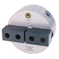 BISON 8IN. 2-JAW PLAIN BACK LATHE CHUCK